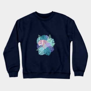 Jungle Tiger - Purple Crewneck Sweatshirt